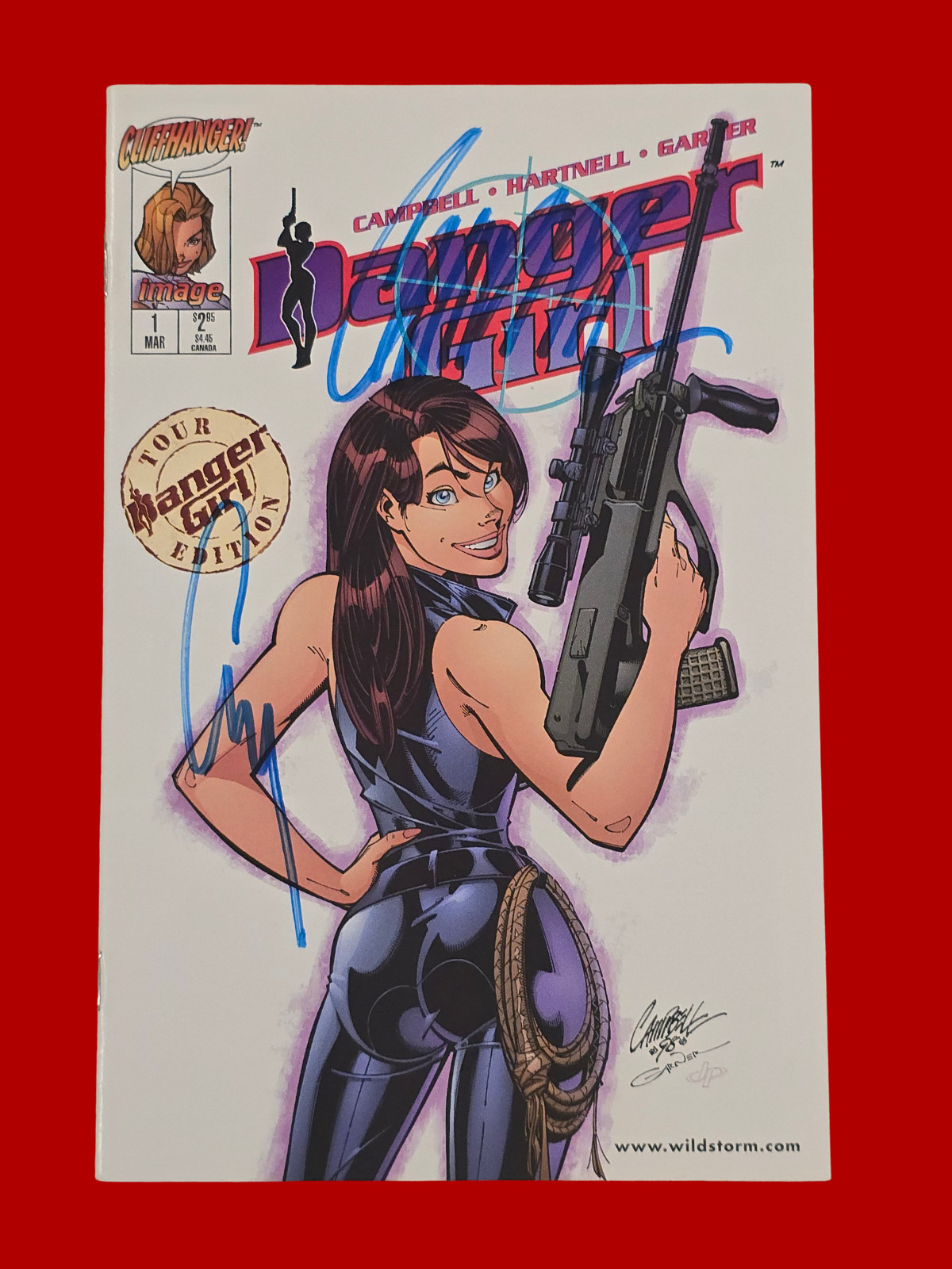 Danger Girl #1  Tour Edition Signed Image Comics J Scott Campbell
