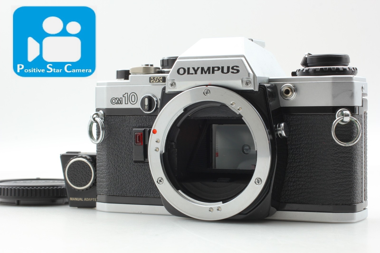 🎦👀w/ Manual Adapter✨Opt MINT✨ Olympus OM10 Film Camera Body From JAPAN
