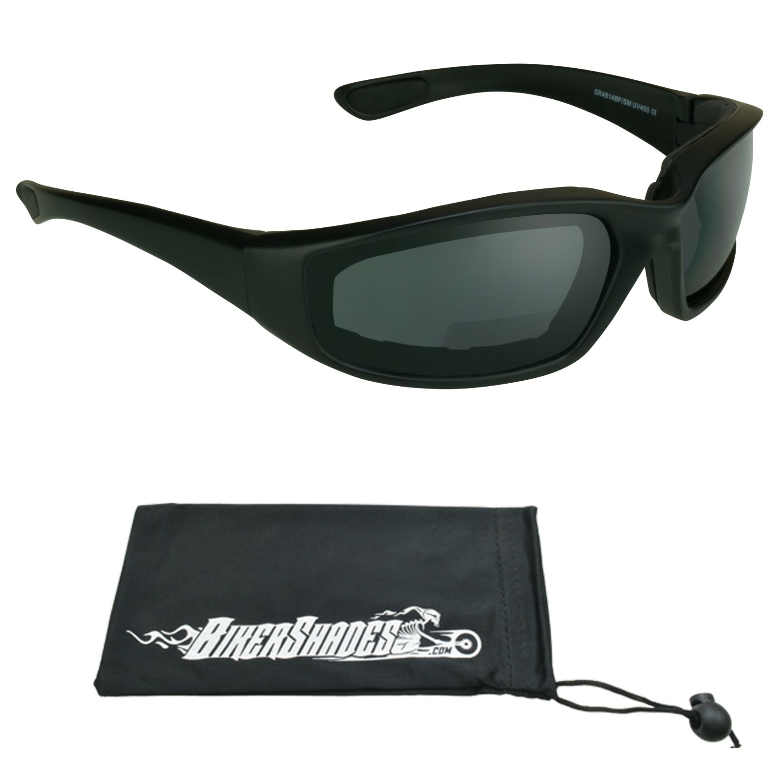 Bifocal Motorcycle Safety Glasses Sunglass Foam Padded Wind Dust Proof Reader