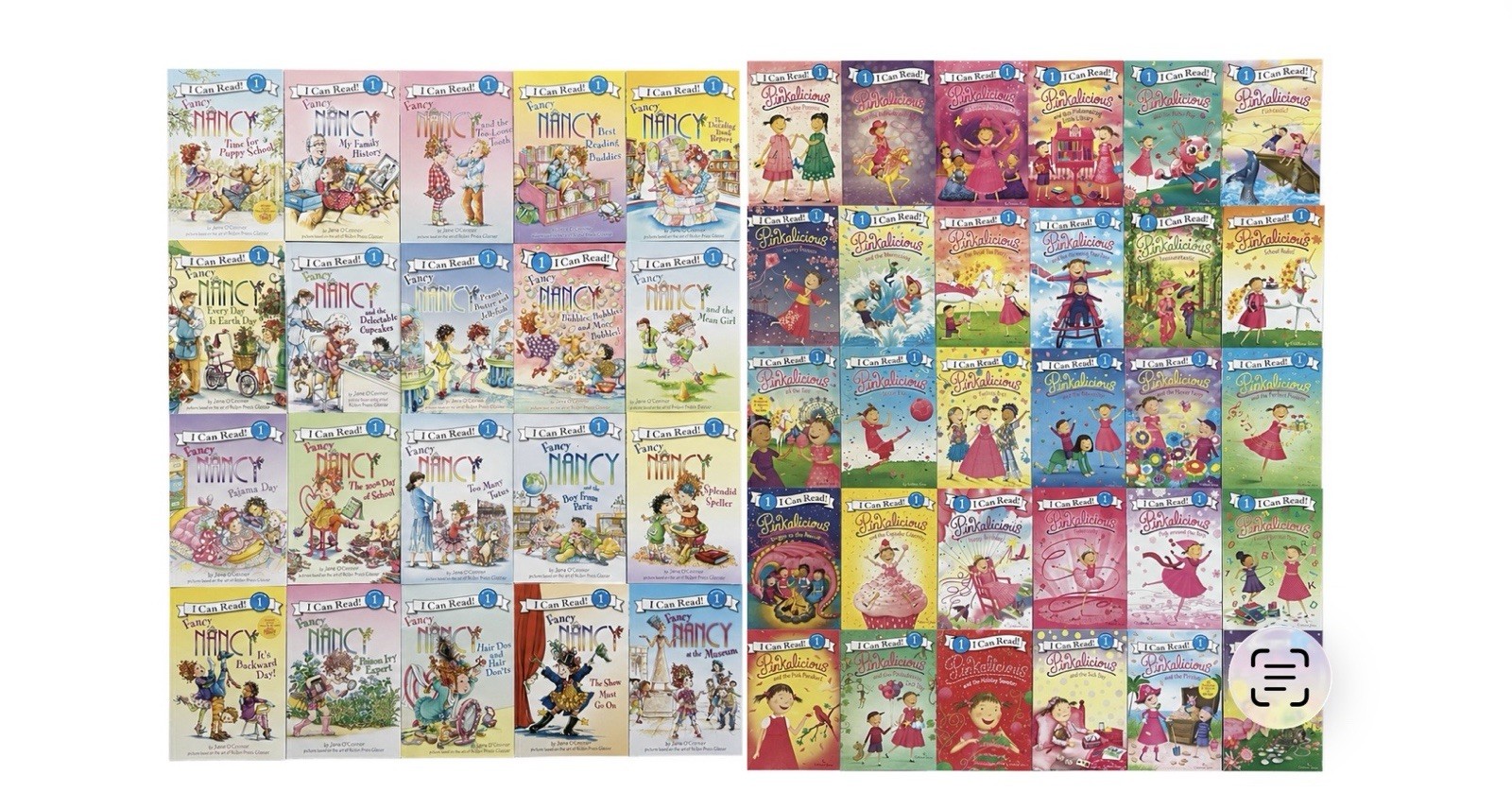 Lot 50 Fancy Nancy Pinkalicious Kid's Books I Can Read Early Readers Girls