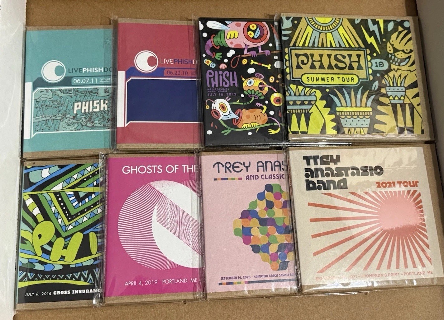 Live Phish Trey Anastasio CD Lot New Sealed Portland ME MA NH Ghosts TAB + BONUS