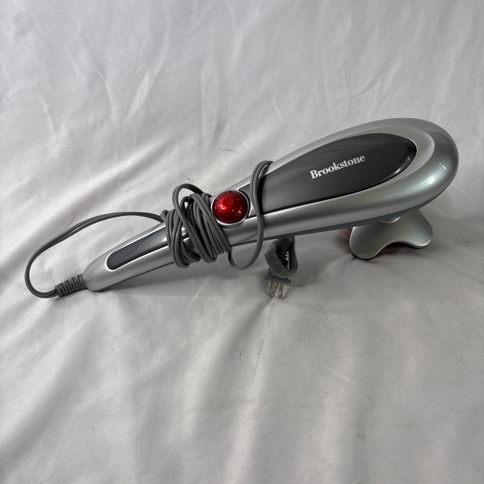 Brookstone F-271 Active Sport 4 Head Handheld Massager Wand 1 Attachment WORKS