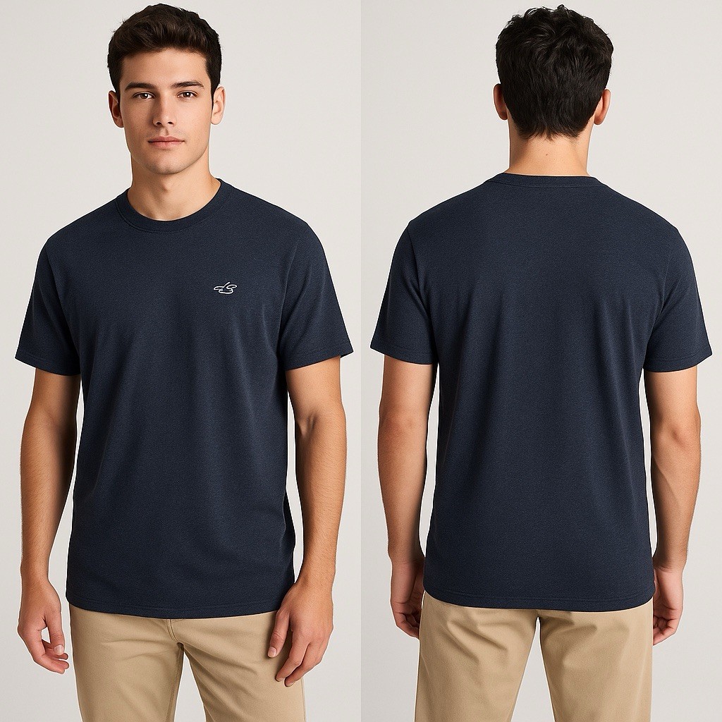 Hollister Co. Mens Navy Blue T-Shirt L Casual Streetwear Coastal Preppy Grunge