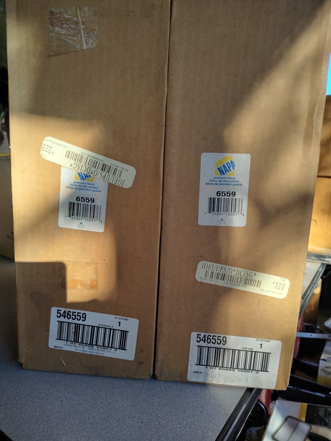 Pair Of Napa Gold 6559 replaces Wix Air Filter 46559 New Old Stock Pair Of Napa Gold 6559 replaces Wix Air Filter 46559 New Old Stock