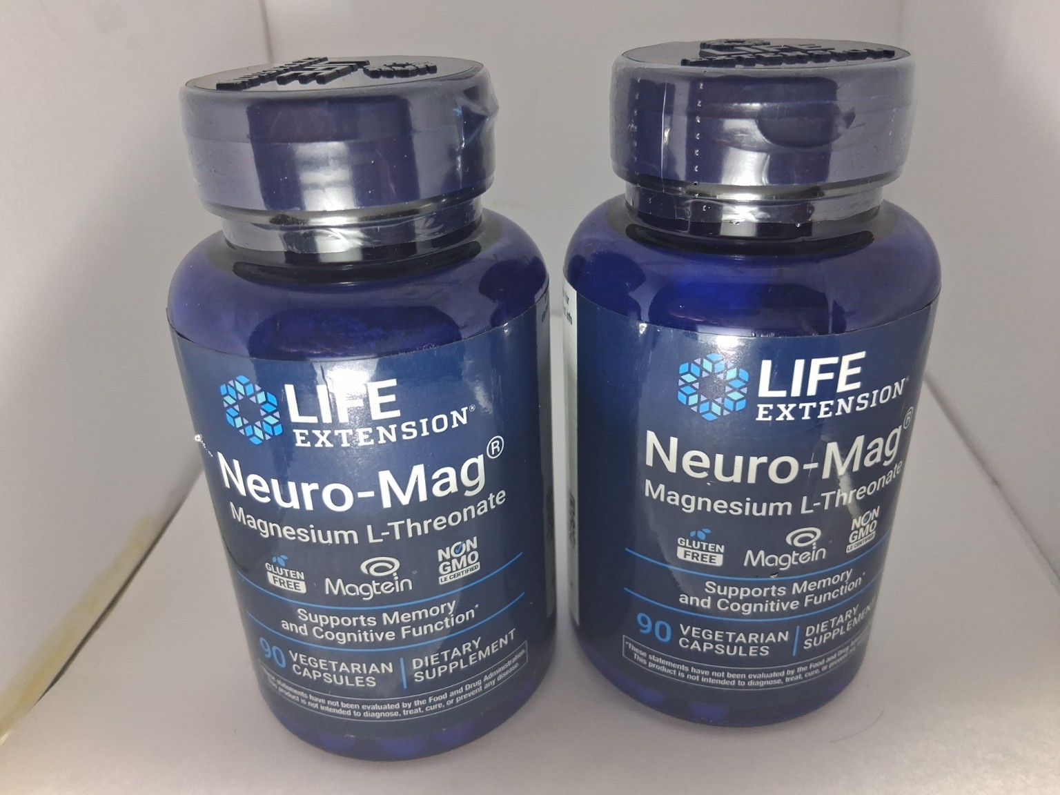 2-Pack Life Extension Neuro-Mag Magnesium L-Threonate 90 Capsules (180 Total)