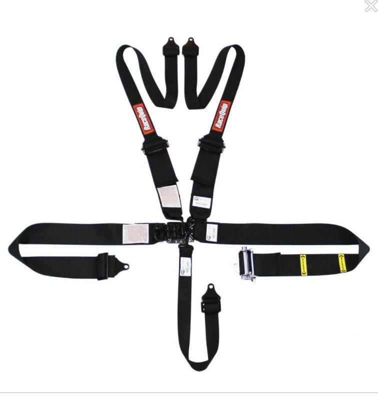 Racequip 815005 Harness 5 Point Latch & Link SFI 16.1 Black w\\ Expired SFI Date