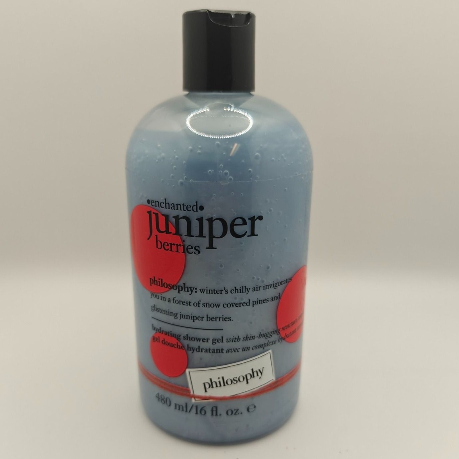 Philosophy Shampoo Shower Gel Bubble Bath Juniper Berries 480ml New Philosophy Shampoo Shower Gel Bubble Bath Juniper Berries 480ml New