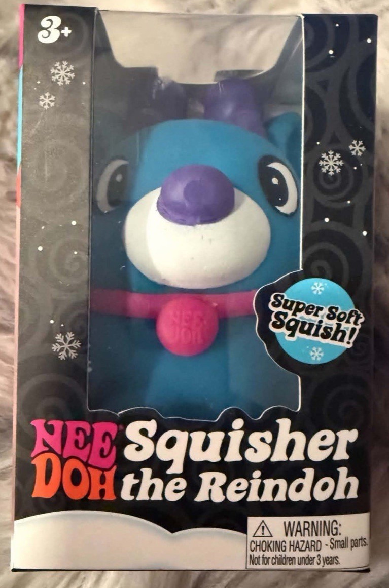 Schylling *BLUE* NeeDoh Squisher the Reindoh Unreleased Rare Squishy Schylling *BLUE* NeeDoh Squisher the Reindoh Unreleased Rare Squishy
