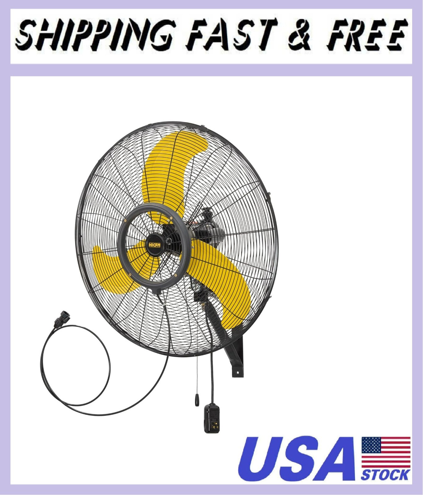 HiCFM 30 inch Misting Outdoor Oscillation Weatherproof Wall Mounted Fan HiCFM 30 inch Misting Outdoor Oscillation Weatherproof Wall Mounted Fan