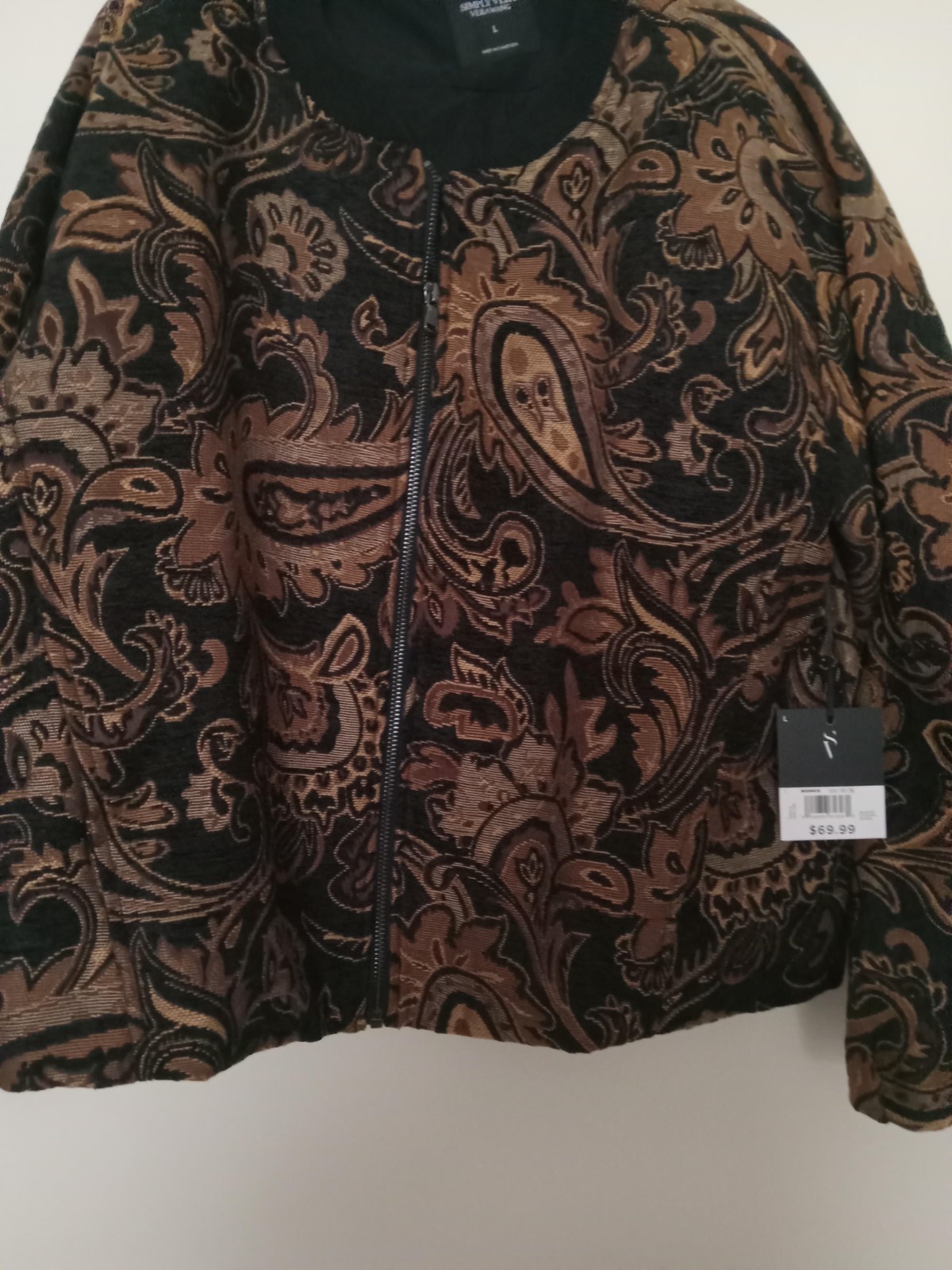 Vera Wang Fully Lined Bomber Jacket Vera Wang Fully Lined Bomber Jacket