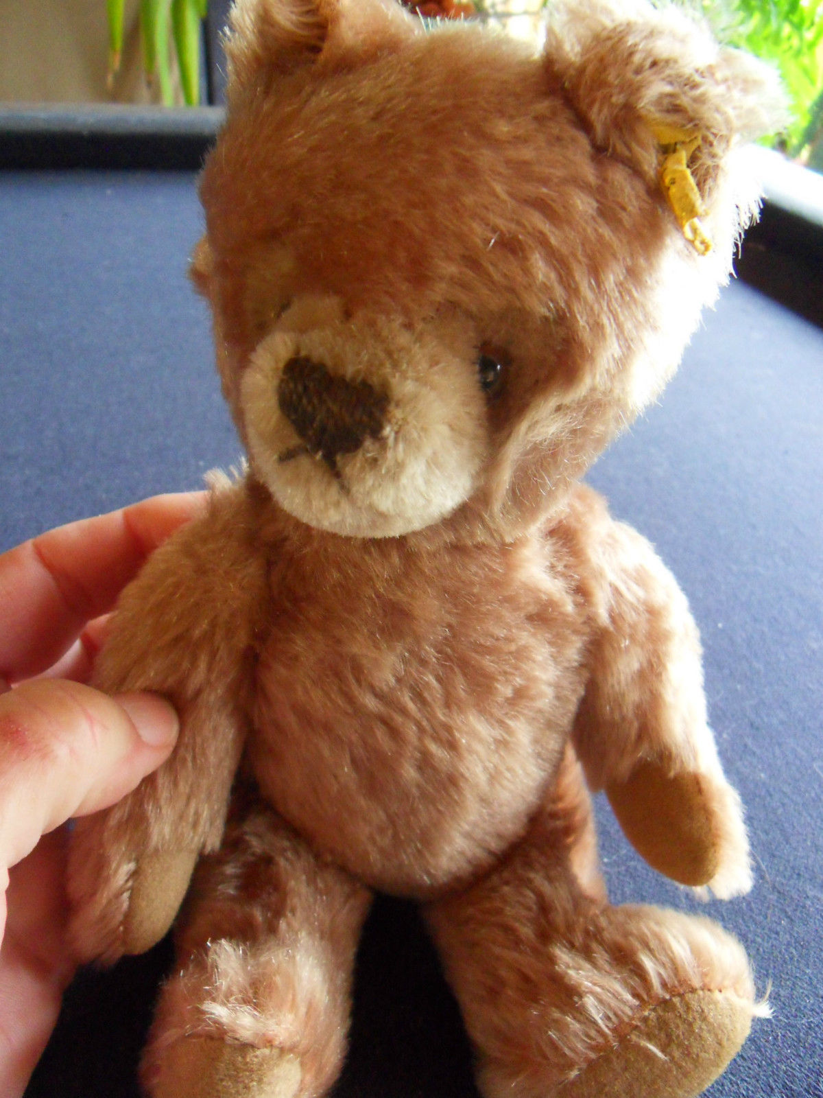 Steiff  Teddy bear mohair button flag stuffed animal  made in  Germany 350