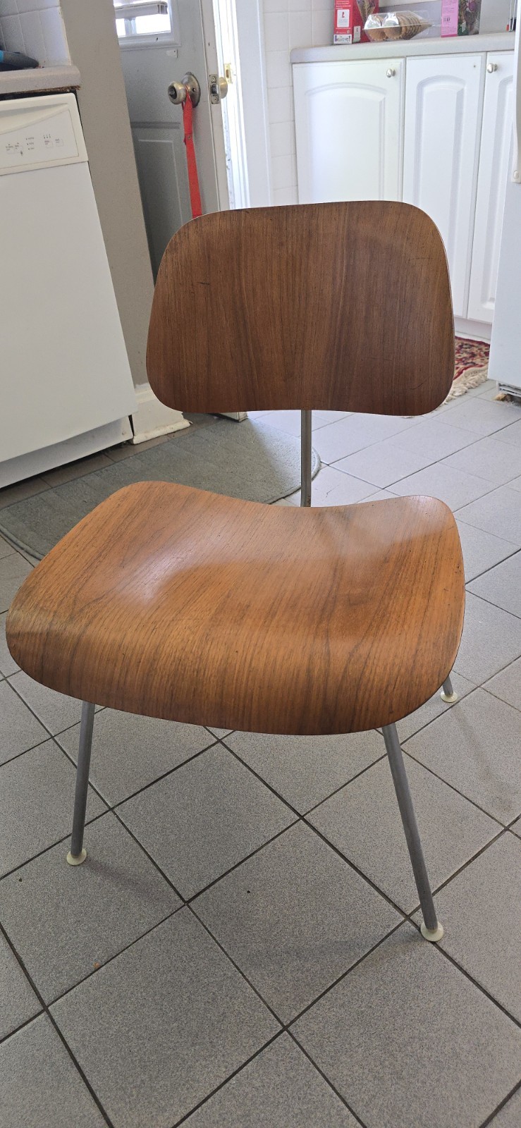 1964 Herman Miller Eames DCM Chair Original Walnut Molded Plywood