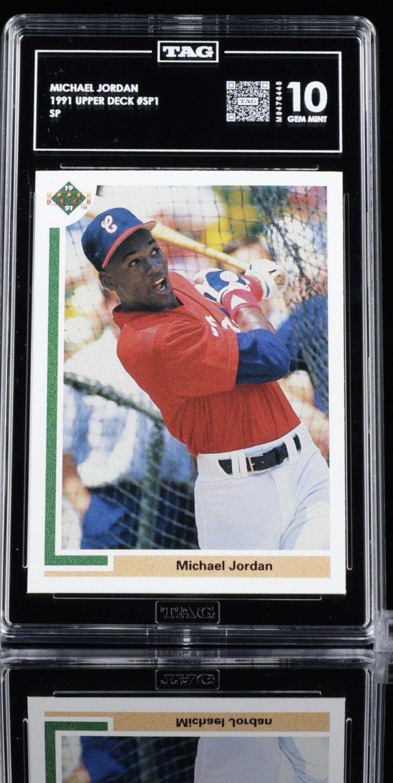 Michael Jordan Baseball Rookie SP1 TAG 10 🔥🔥🔥 Michael Jordan Baseball Rookie SP1 TAG 10 🔥🔥🔥
