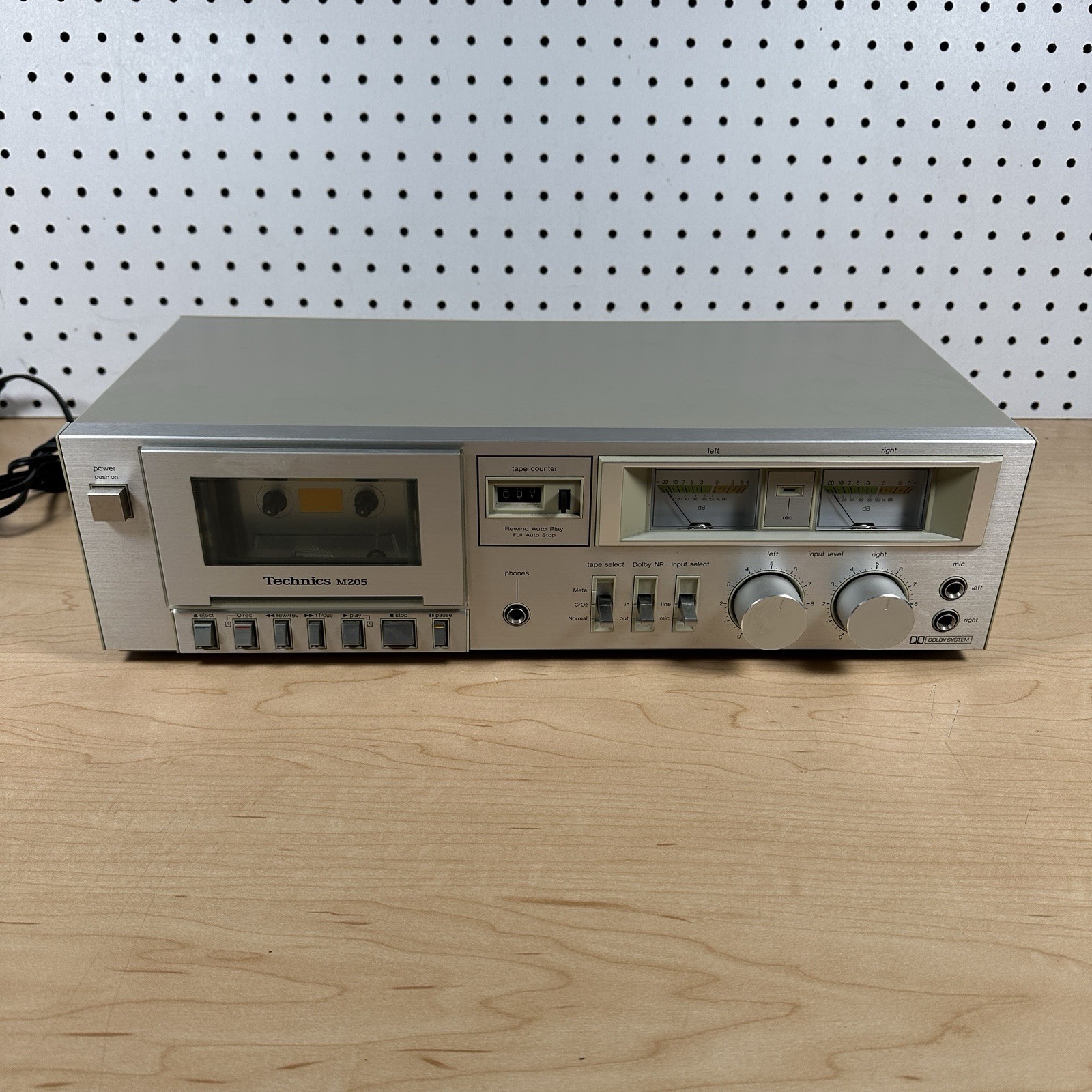 Technics RS-M205 Dolby System Stereo Cassette Tape Deck – Tested