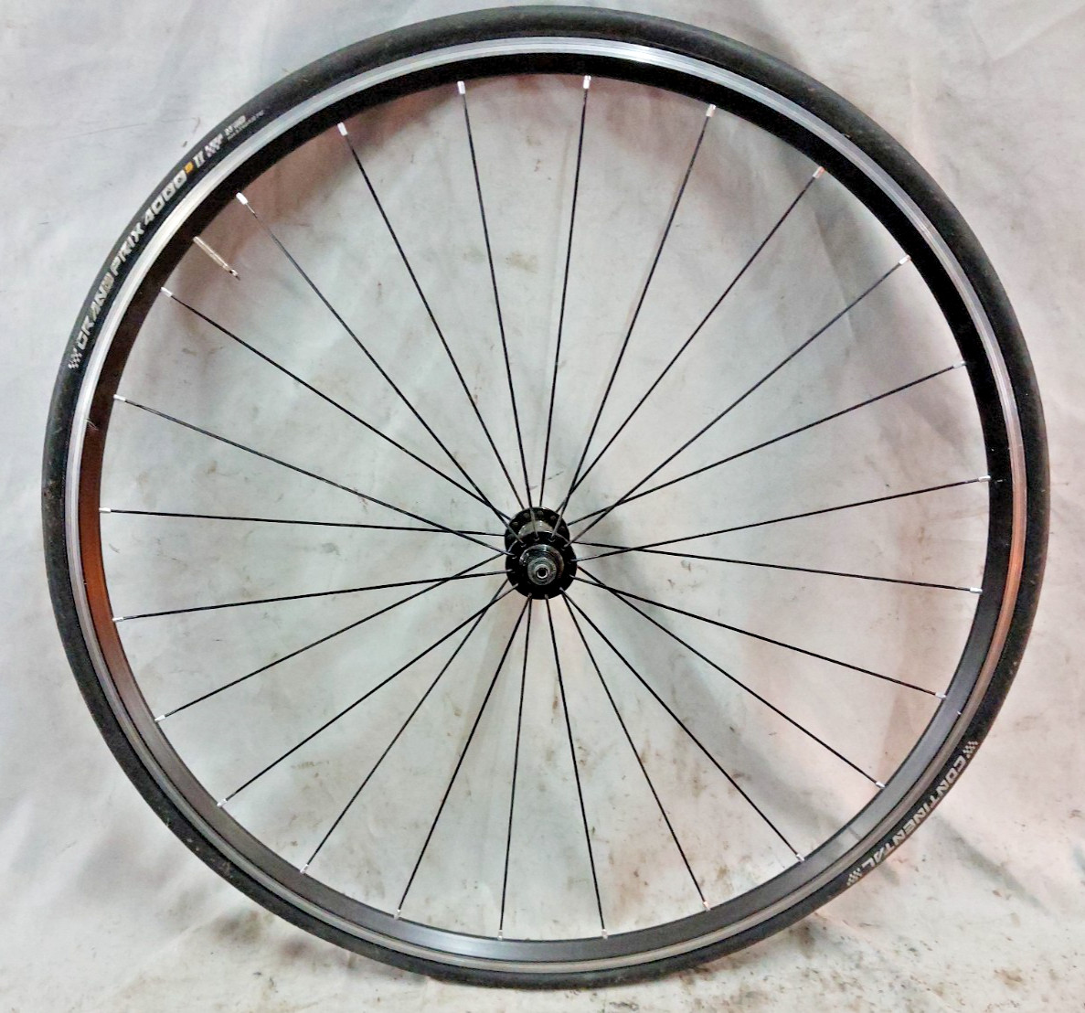 Velocity Dyad 700c Front Road Bike Wheel 100mm Clincher 24S Radial Bladed Racing