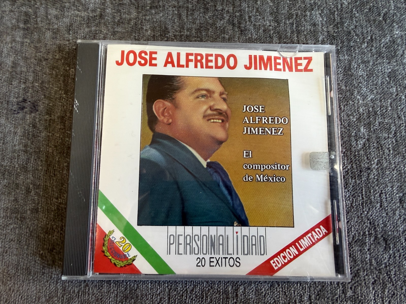 Jose Alfredo Jimenez Personalidad 20 Exitos Vintage CD 1992 Sony Discos Ranchera