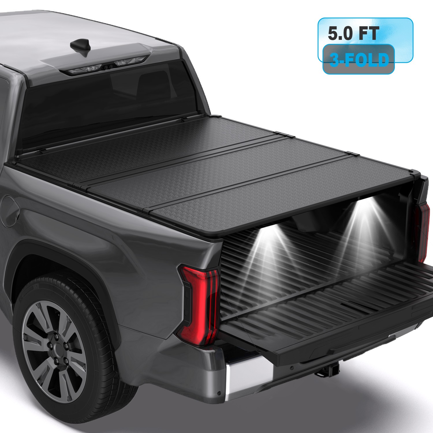 5FT 3Fold Hard Tonneau Cover For 2015-2026 Chevy Colorado GMC Canyon Bed Cover 5FT 3Fold Hard Tonneau Cover For 2015-2026 Chevy Colorado GMC Canyon Bed Cover