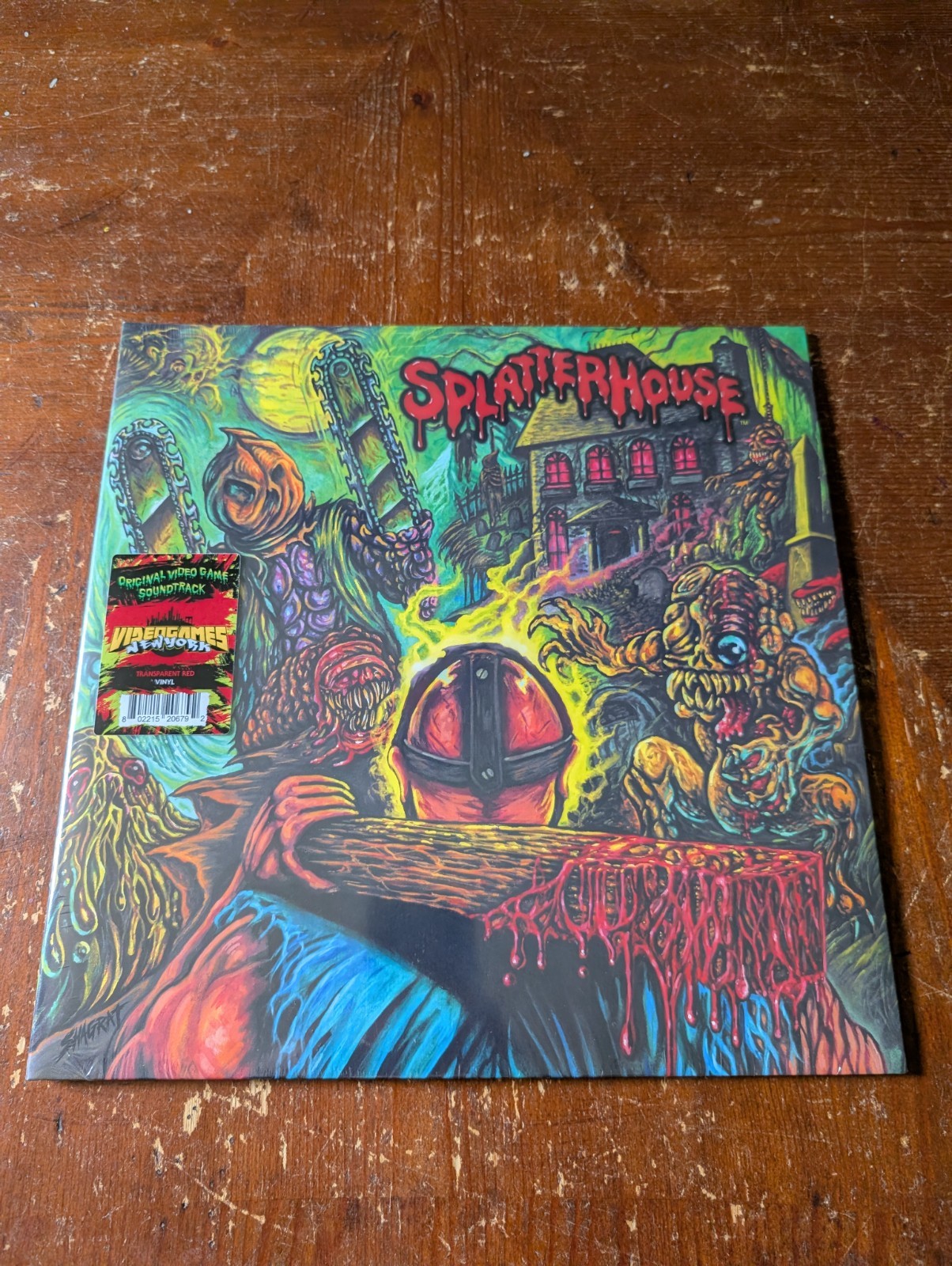 Splatterhouse Original Video Game Vinyl Record Soundtrack LP Red VGNY Exclusive Splatterhouse Original Video Game Vinyl Record Soundtrack LP Red VGNY Exclusive