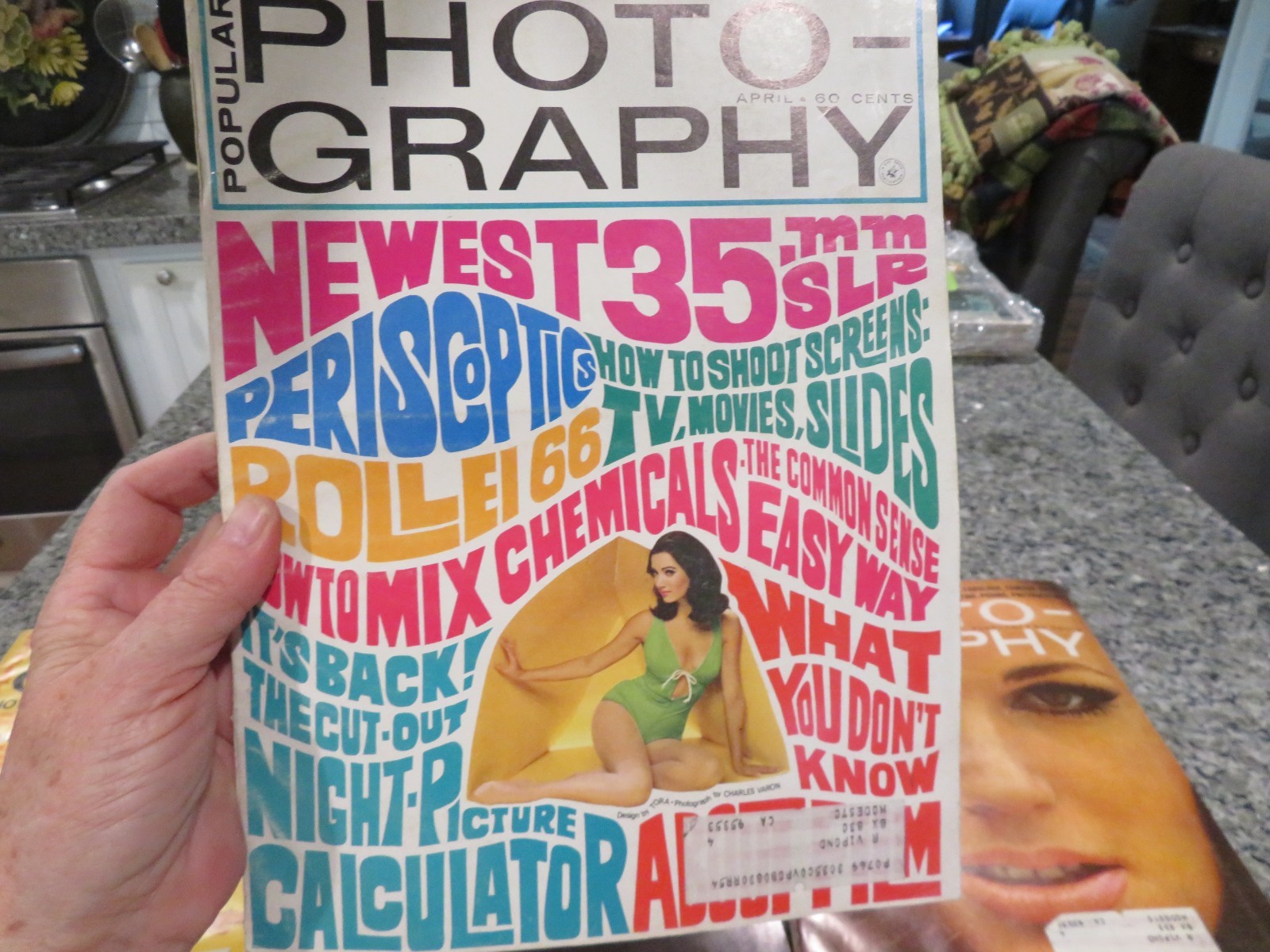 Lot of 8 Vintage 1960\'s & Older Popular Photography Magazine Amazing Graphics