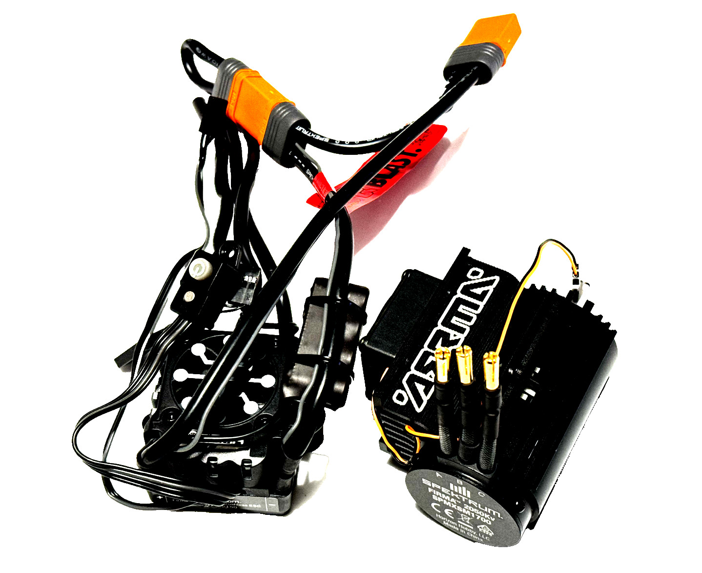 Arrma V5 TYPHON Spektrum Firma 150A Smart ESC 2050kv Brushless Motor W/FAN