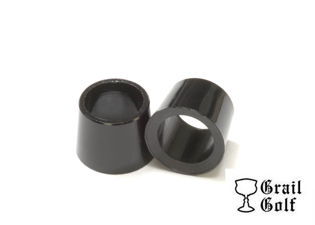 GRAIL GOLF NEW PREMIUM BLK TAPER TIP IRON FERRULES .355 .394\
