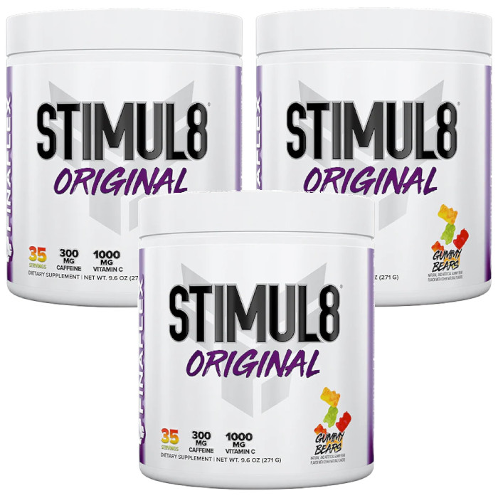 Finaflex Stimul8 Super Pre-Workout Gummy Bears 271 g / 9.6 oz Each (Pack of 3)