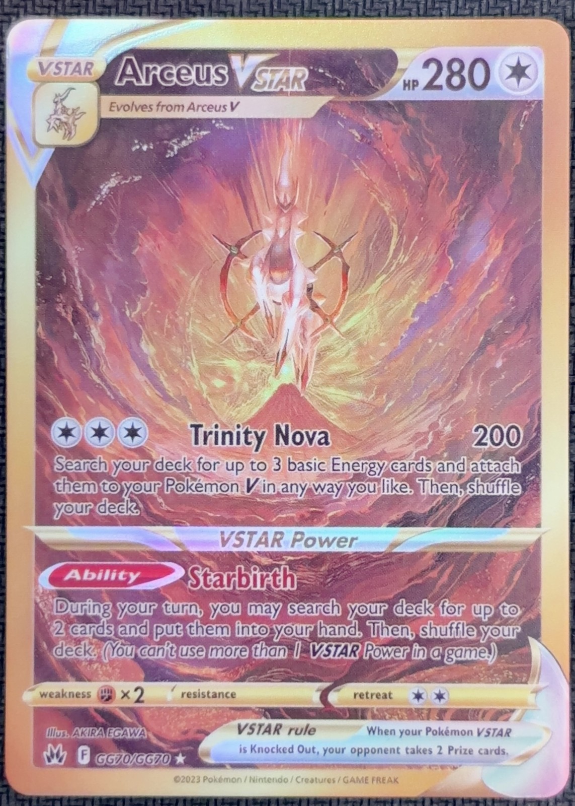 Arceus VSTAR GG70/GG70 *Proxy Card*