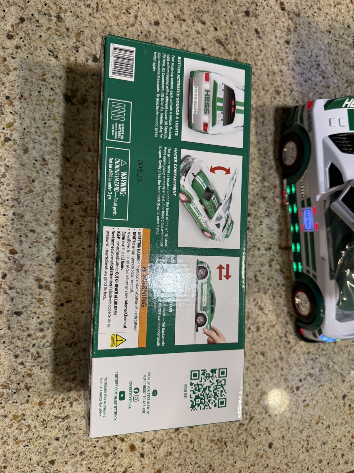 New In Box 2025 Hess Holiday Toy Stock Car Racers