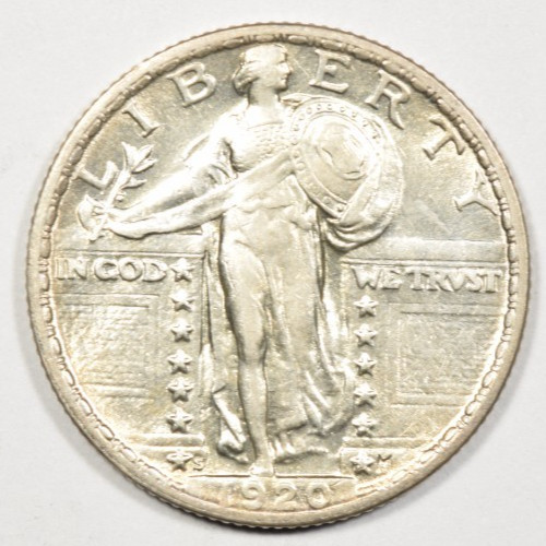 1920-S STANDING LIBERTY QUARTER ~ BRIGHT AU/BU ABOUT UNCIRCULATED SLIDER INV#2 1920-S STANDING LIBERTY QUARTER ~ BRIGHT AU/BU ABOUT UNCIRCULATED SLIDER INV#2