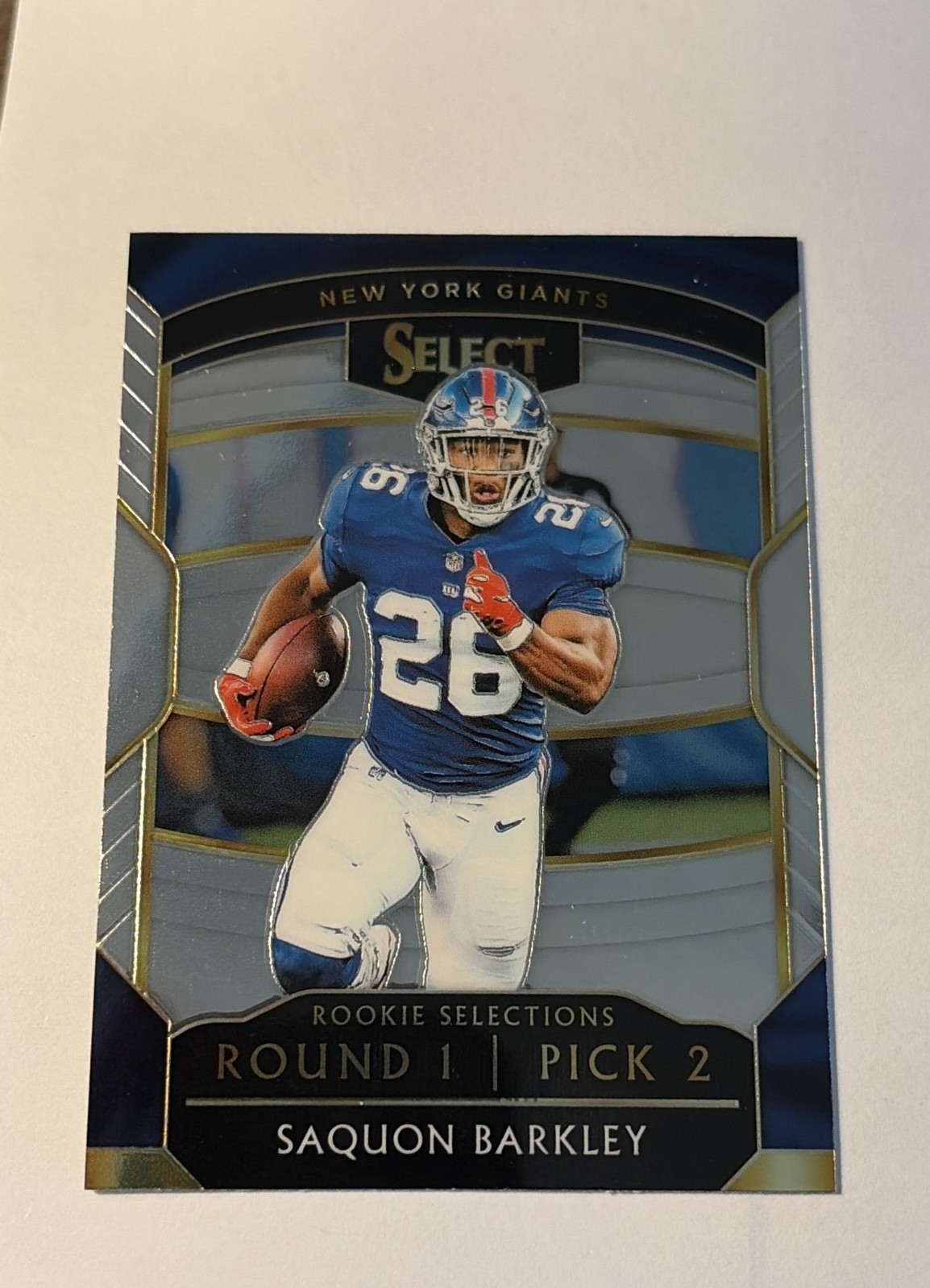 2018 Panini Select - Rookie Selections Saquon Barkley #RS-2 (RC) 2018 Panini Select - Rookie Selections Saquon Barkley #RS-2 (RC)