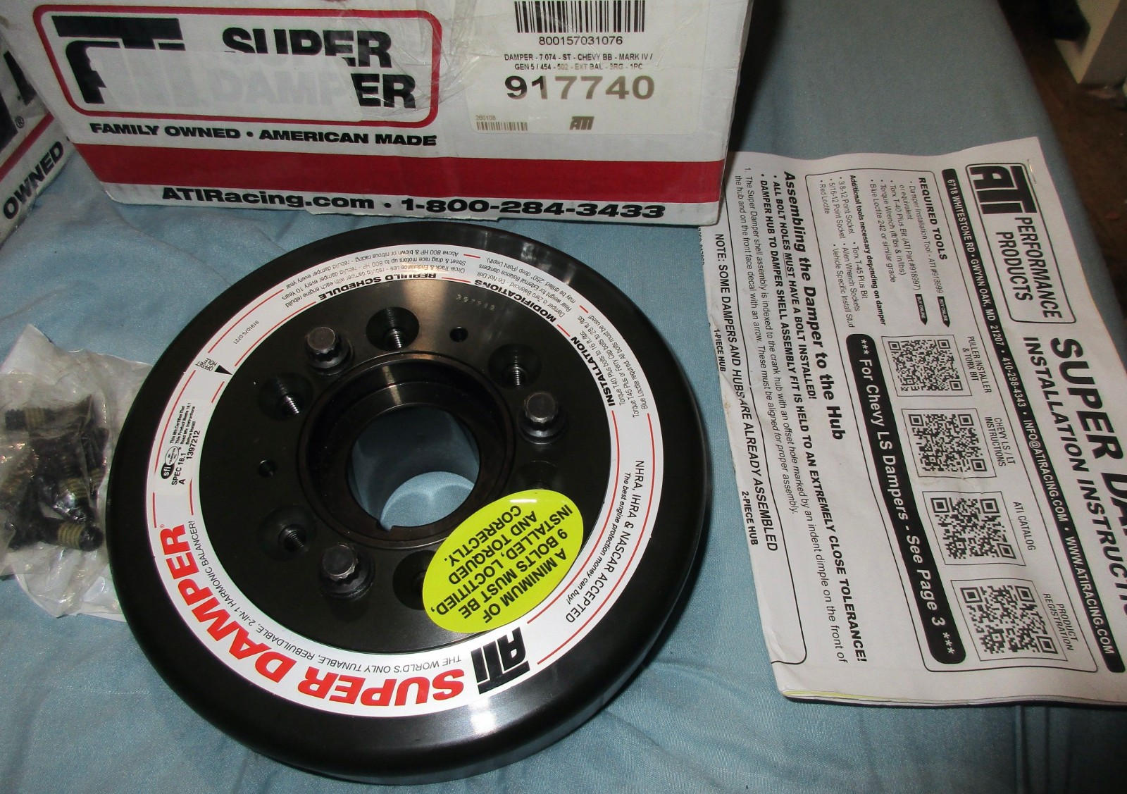 ATI 917740 Harmonic Balancer Super Damper 7.074 in. Ext Bal For 454-502 BBC