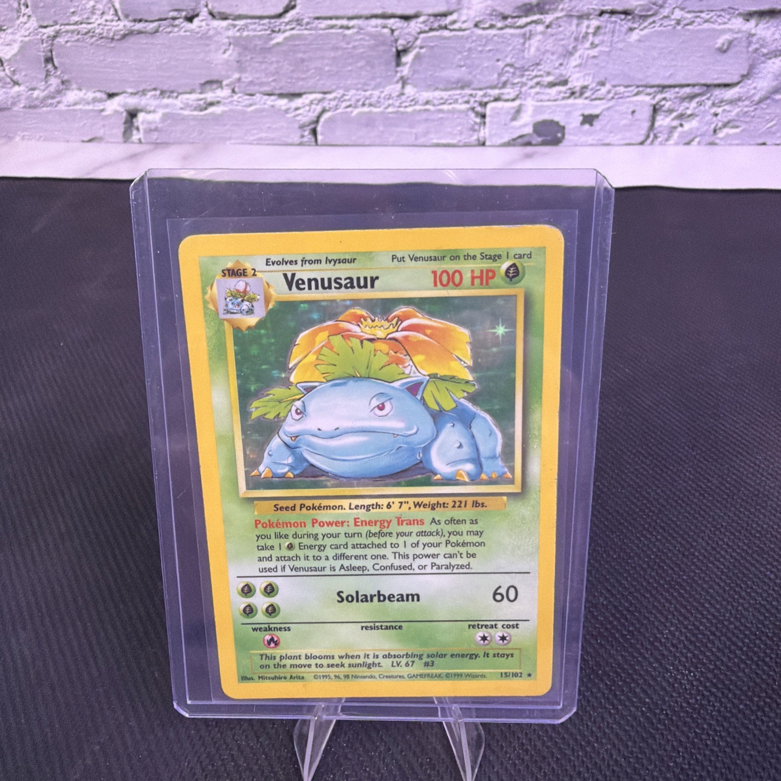1999 Pokémon Base Set Venusaur Holo 15/102 - Vintage WOTC ~MP 1999 Pokémon Base Set Venusaur Holo 15/102 - Vintage WOTC ~MP