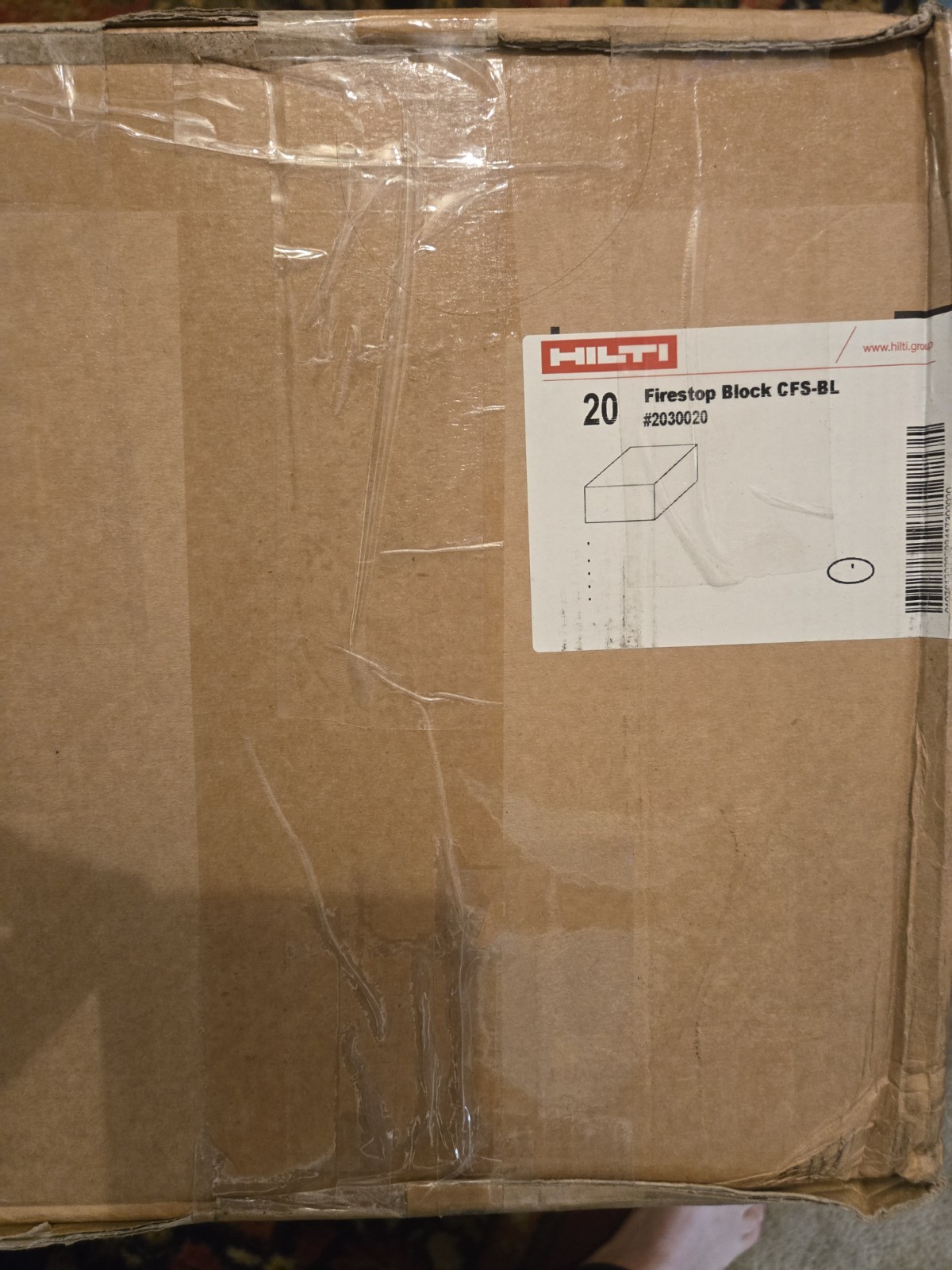 New HILTI Firestop block CFS-BL 20 Pack New HILTI Firestop block CFS-BL 20 Pack