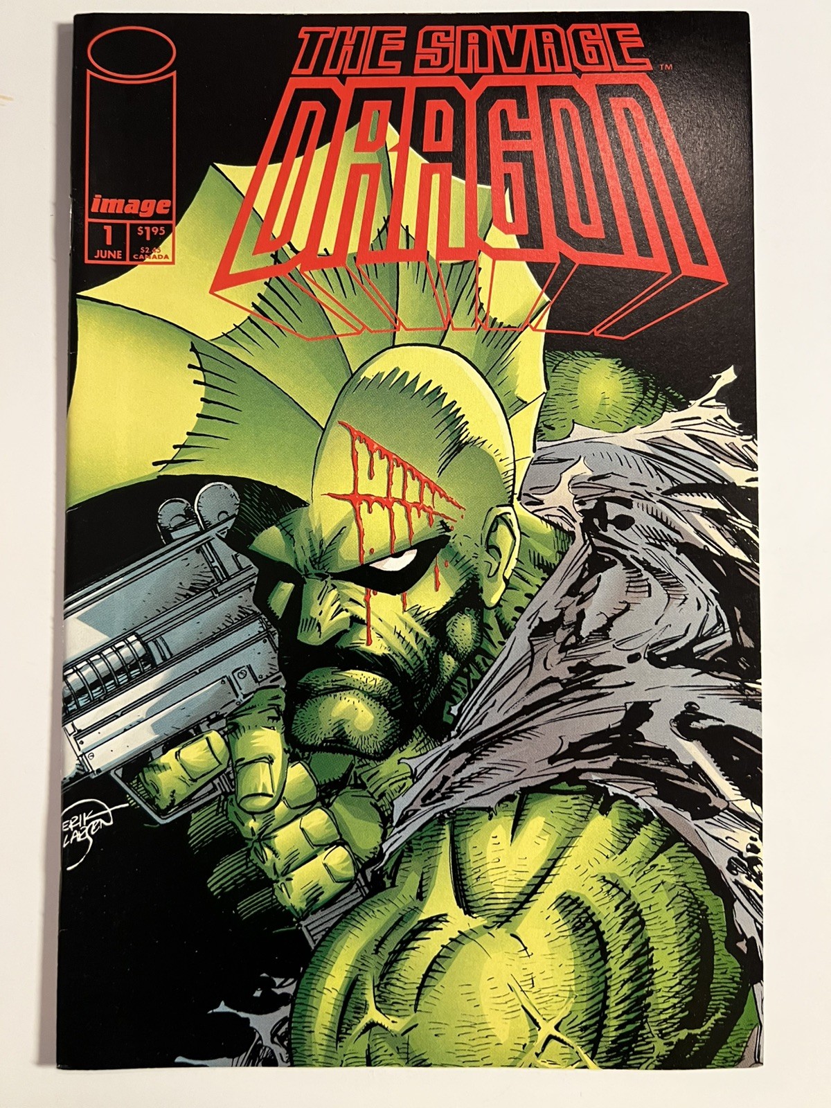 Savage Dragon #1 Cover A 1st Print VF/NM 1993 Image Comics Erik Larsen Savage Dragon #1 Cover A 1st Print VF/NM 1993 Image Comics Erik Larsen