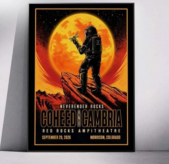Coheed and Cambria Red Rocks Morrison CO Sept 29 2026 Poster Coheed and Cambria Red Rocks Morrison CO Sept 29 2026 Poster