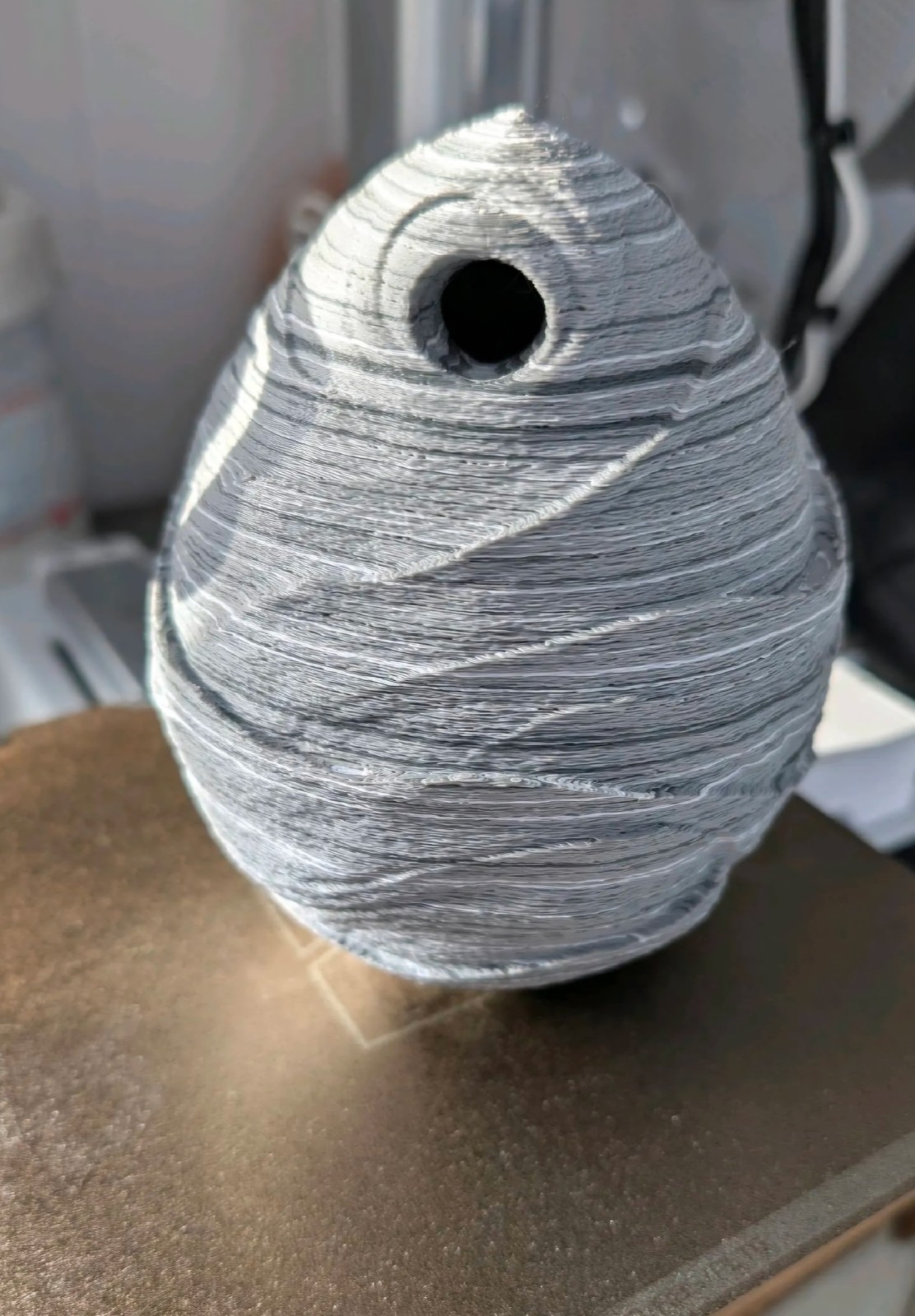 Realistic Wasp Nest Deterrent 3D Printed Realistic Wasp Nest Deterrent 3D Printed
