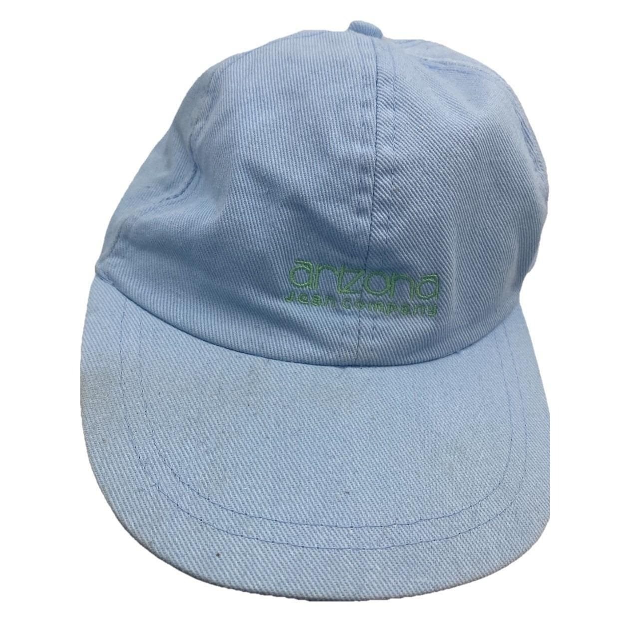 Vintage Arizona Jean Co Blue Ponytail Scrunchie Back Cap Y2K Cotton Hat Preowned Vintage Arizona Jean Co Blue Ponytail Scrunchie Back Cap Y2K Cotton Hat Preowned
