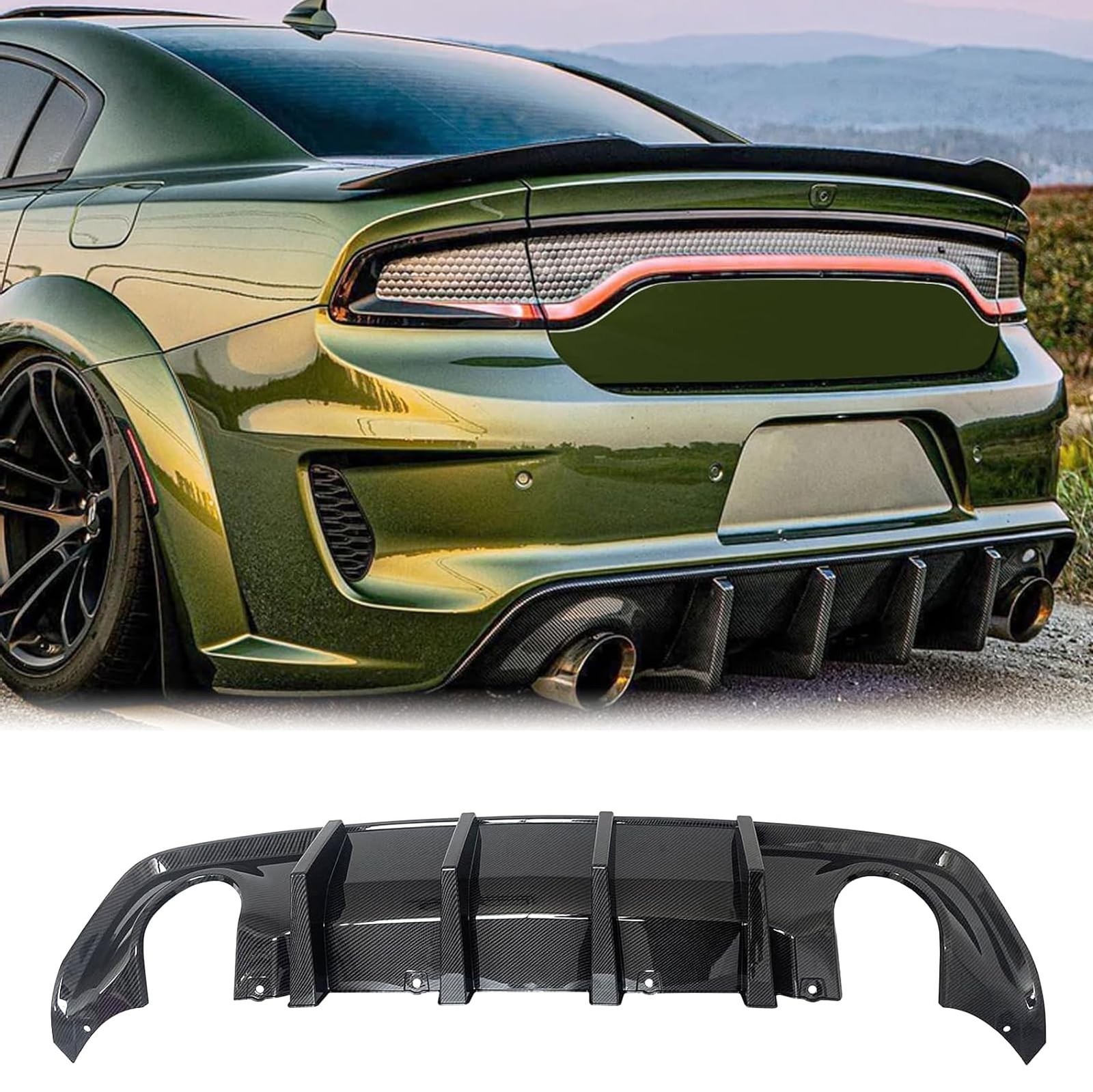 Rear Diffuser for 2020-2023 Dodge Charger Widebody Only | Rear Bumper Lip Dif... Rear Diffuser for 2020-2023 Dodge Charger Widebody Only | Rear Bumper Lip Dif...