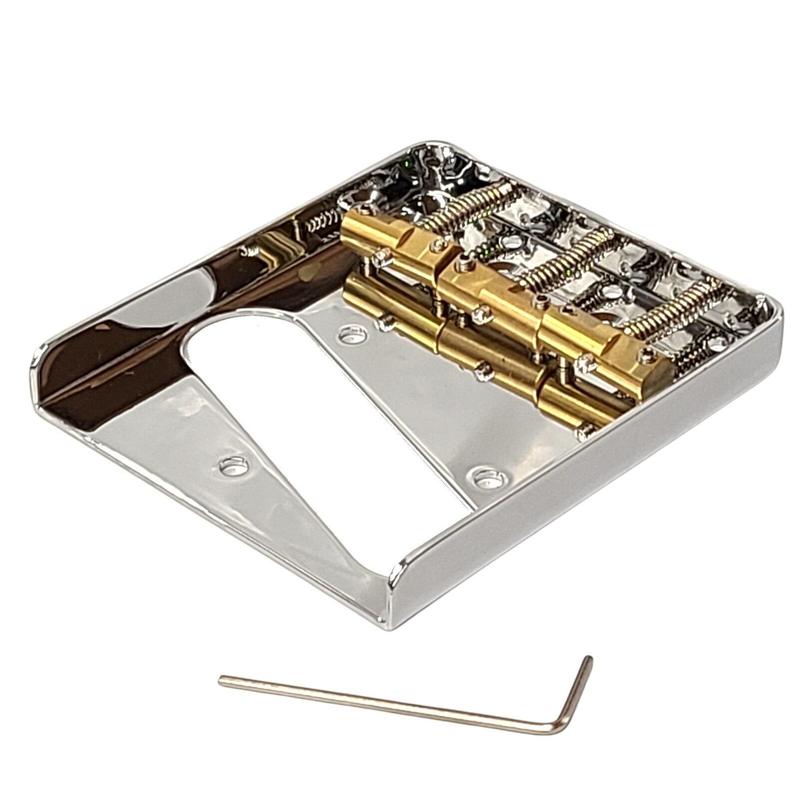 Wilkinson Vintage Telecaster Bridge NO LOGO Compensated Brass Saddles Tele WTB
