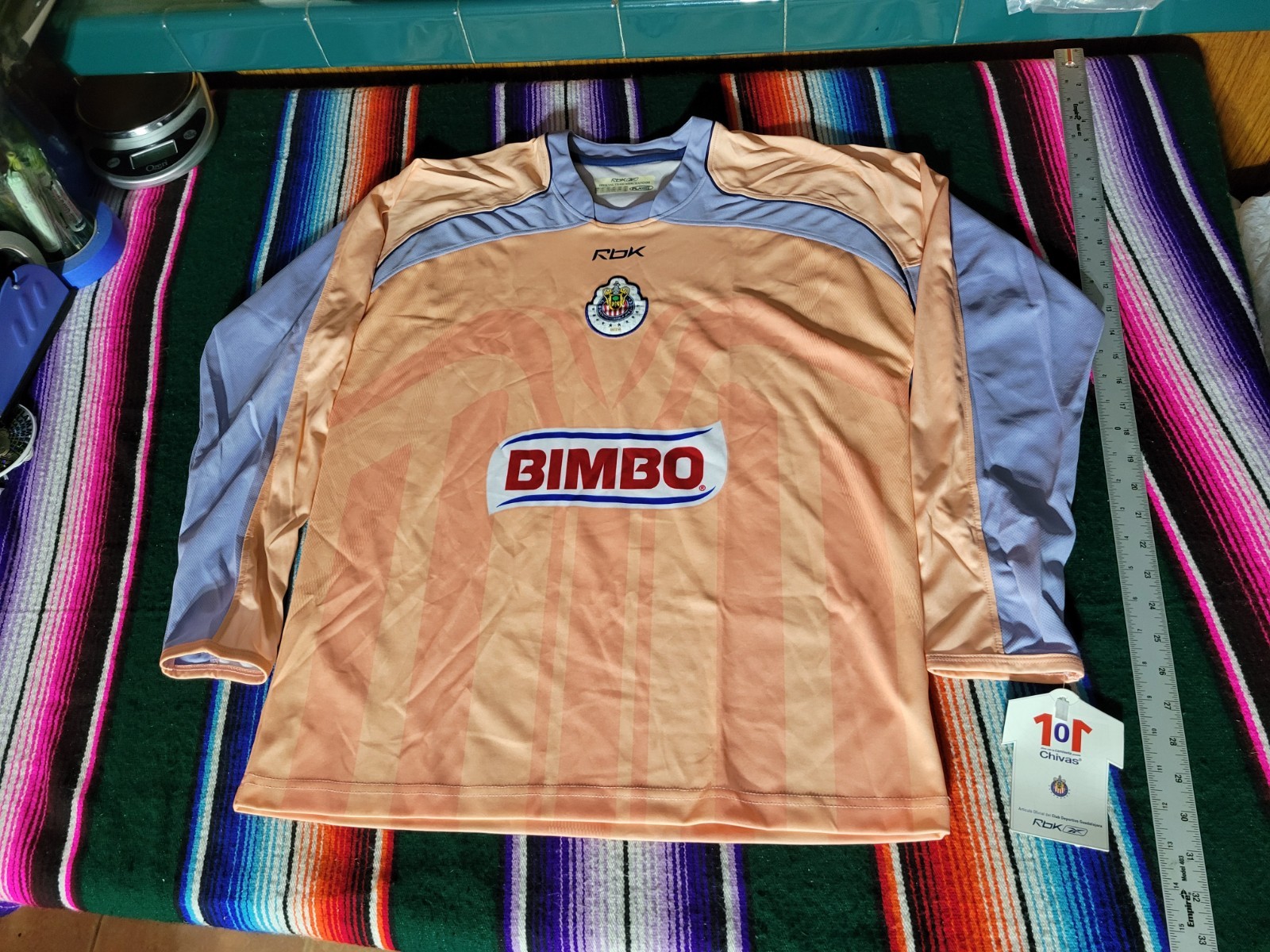 Club Chivas de Guadalajara Authentic Reebok Jersey Size Small 2006-2007 Goalie Club Chivas de Guadalajara Authentic Reebok Jersey Size Small 2006-2007 Goalie