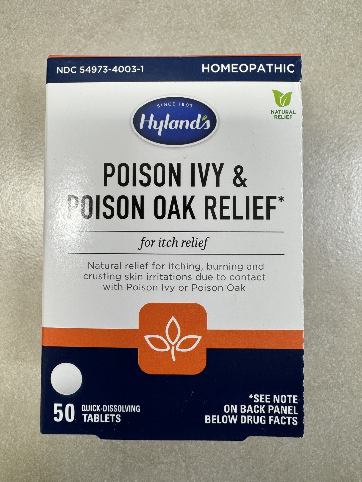 Hyland\'s Poison Ivy & Poison Oak Relief 50 Quick Dissolving Tablets Hyland\'s Poison Ivy & Poison Oak Relief 50 Quick Dissolving Tablets