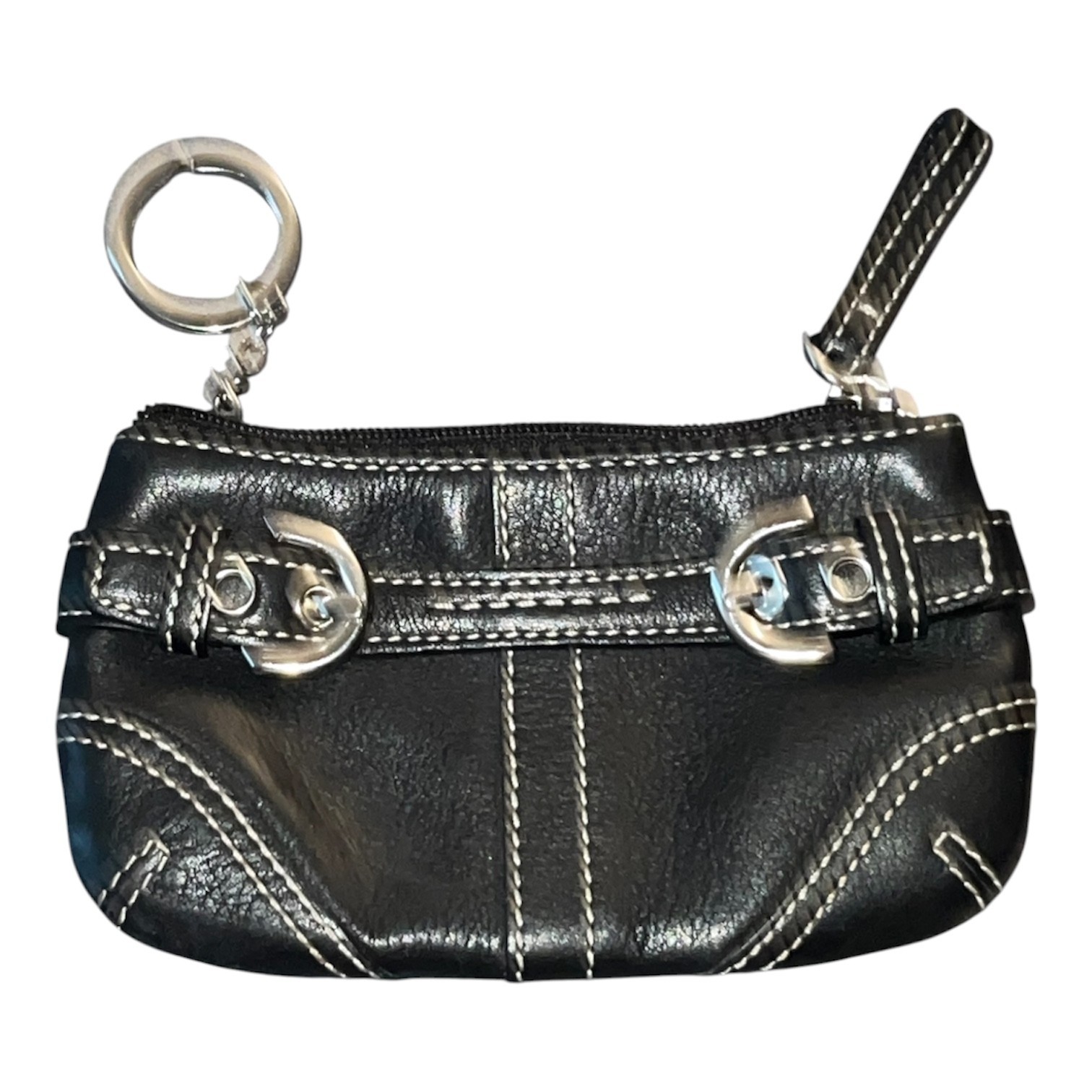 🖤 AUTHENTIC VINTAGE COACH “SOHO” Y2K BUCKLE KEY POUCH 🖤