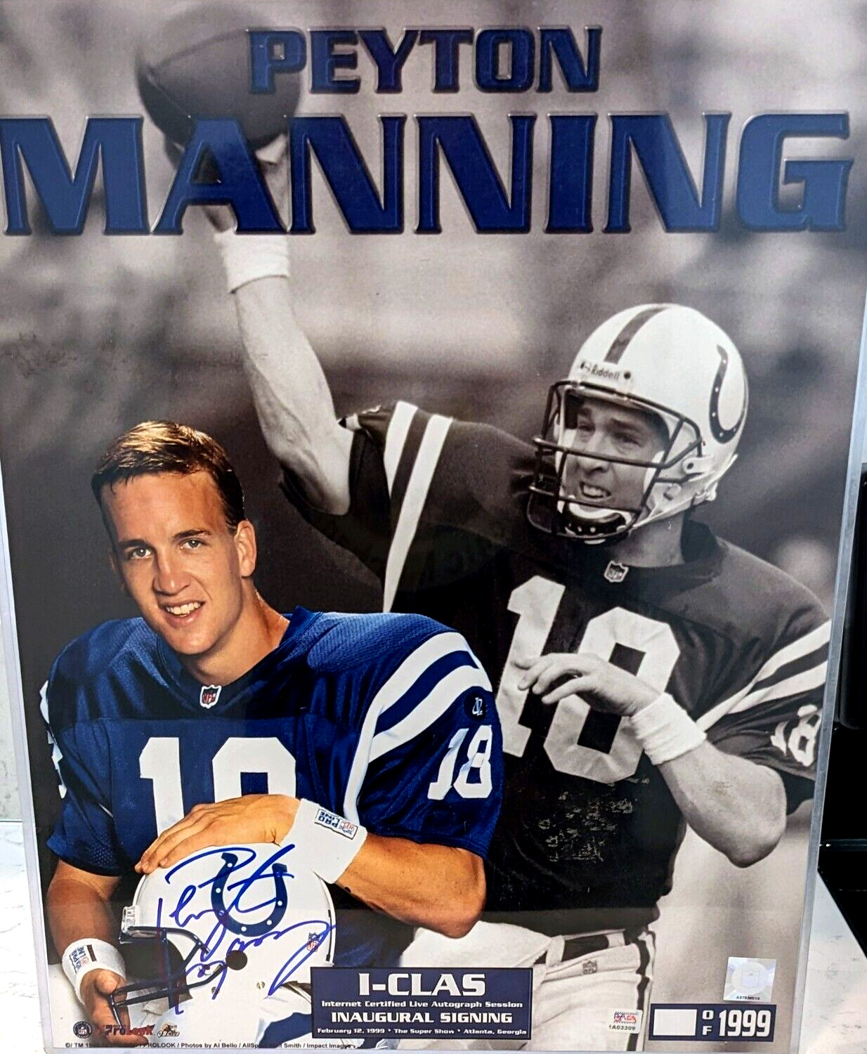 Peyton Manning Signed 16x20 Photo PSA COA
