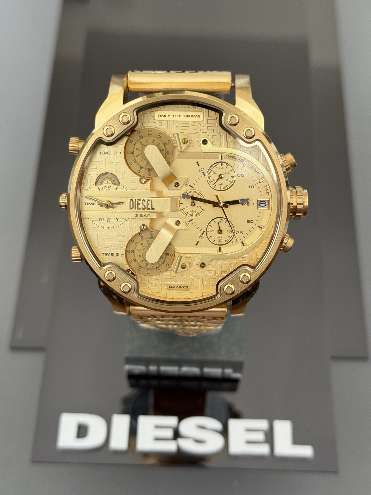 2025 Brand New Mr. Daddy 2.0 Chronograph Gold-Tone Stainless Steel Watch DZ7479 2025 Brand New Mr. Daddy 2.0 Chronograph Gold-Tone Stainless Steel Watch DZ7479