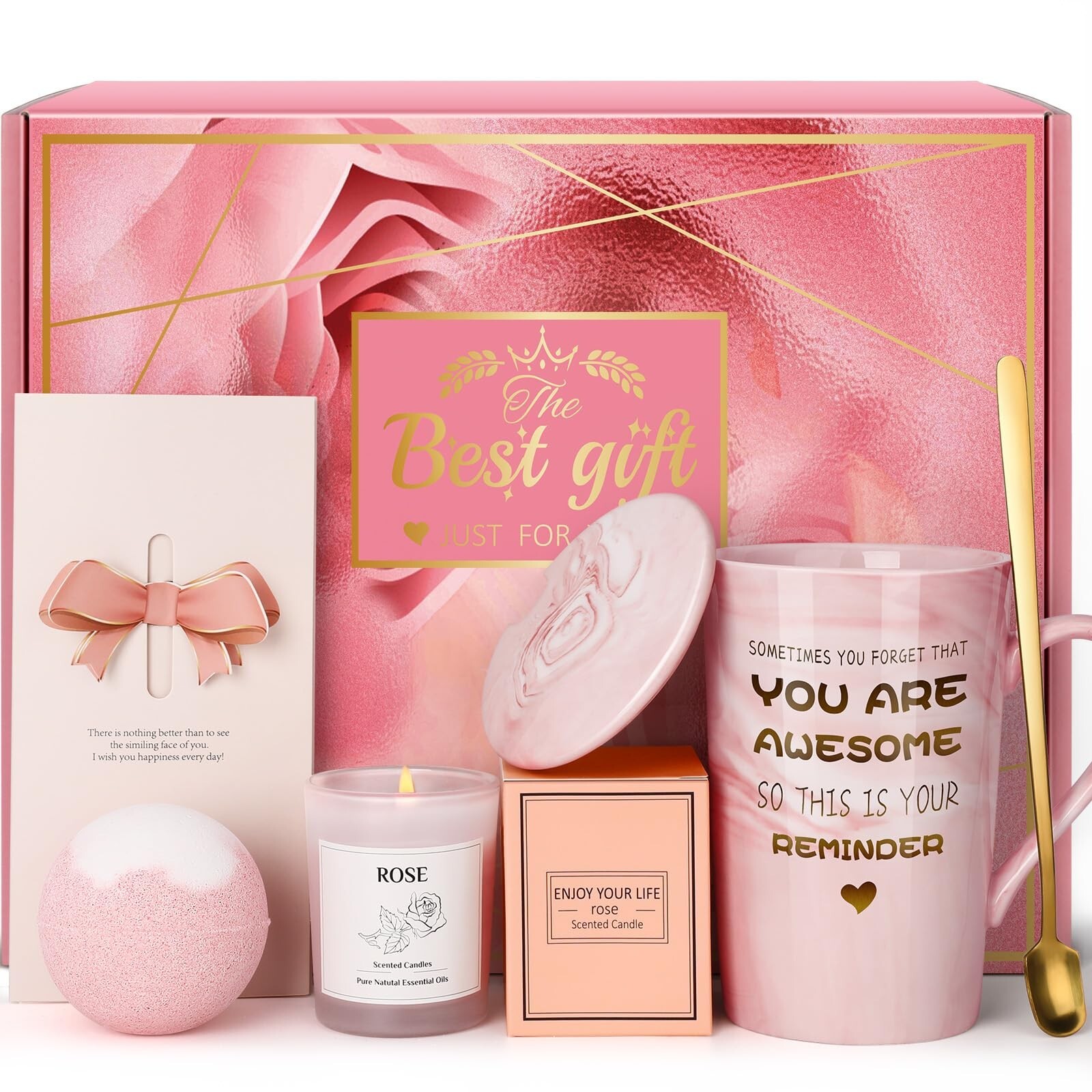 Happy Birthday Gifts for Women: Spa Gift Baskets for Women, Relaxation Gifts ... Happy Birthday Gifts for Women: Spa Gift Baskets for Women, Relaxation Gifts ...