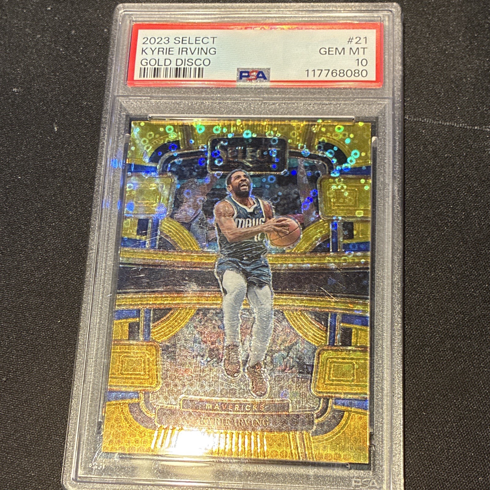 Panini 2023-24 Select Kyrie Irving Dallas Mavericks Gold disco /10 pop 1🔥🔥🔥 Panini 2023-24 Select Kyrie Irving Dallas Mavericks Gold disco /10 pop 1🔥🔥🔥