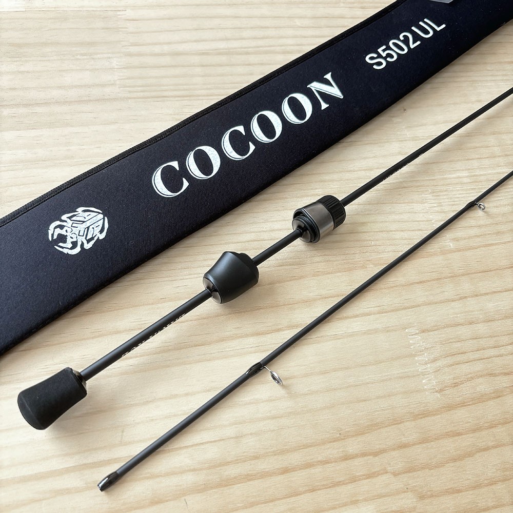 COCOON Spinning Rod 5ft 1-5lb Ultralight Fast Fishing Trout Rod Carbon Only 46g