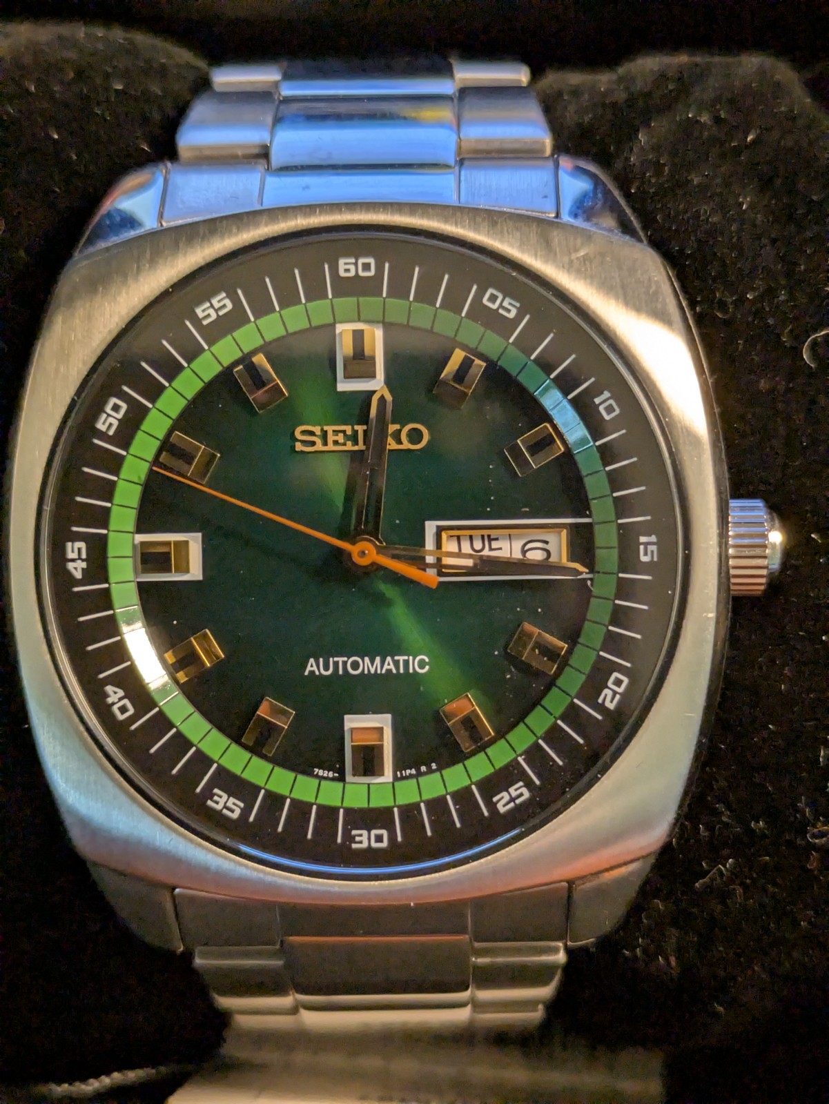 Seiko Recraft SNKM97 Automatic Green Dial Men’s Watch Box Tag Worn Once Seiko Recraft SNKM97 Automatic Green Dial Men’s Watch Box Tag Worn Once