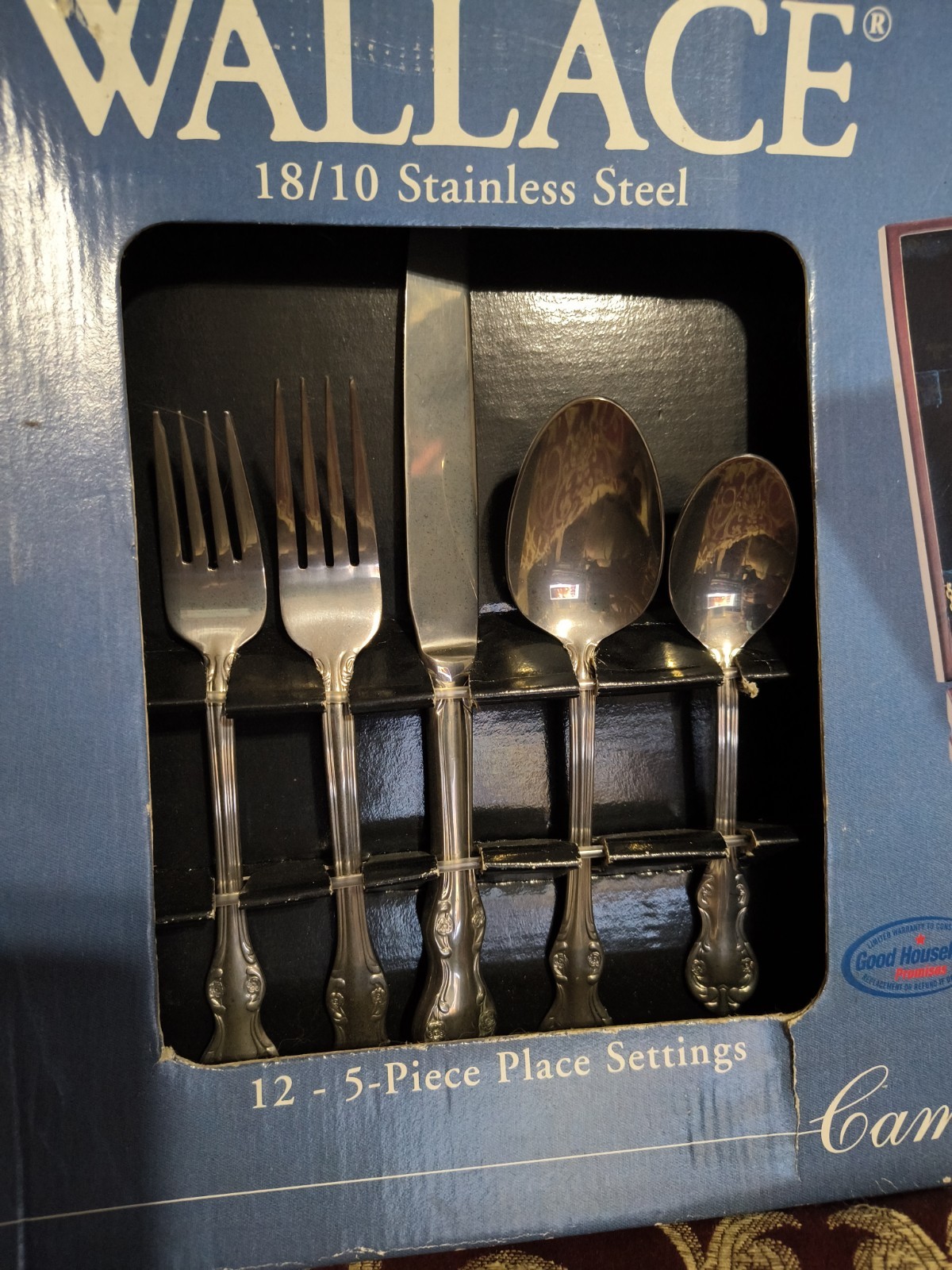 6 Wallace Camden Pattern Stainless Steel 18/10 Dinner Forks Set/Lot Flatware NEW