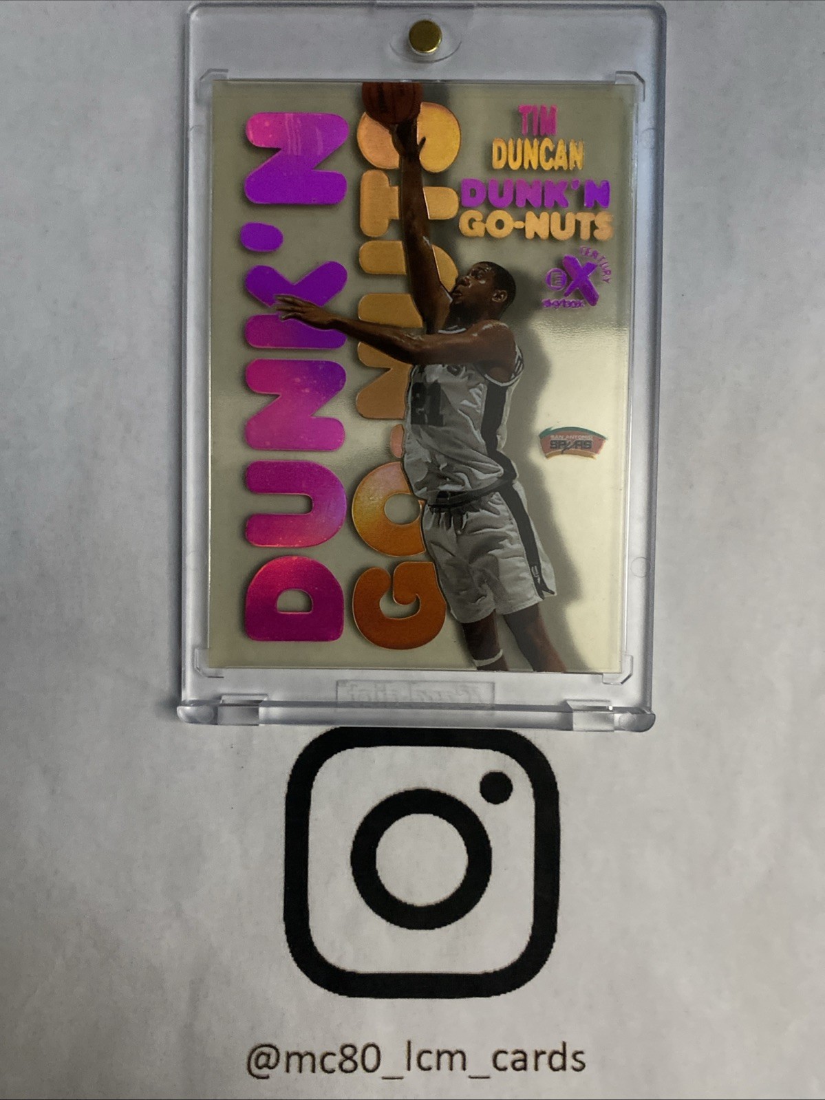 1998-99 Skybox E-X Century Dunk\'n Go-Nuts Tim Duncan #4 DG 1998-99 Skybox E-X Century Dunk\'n Go-Nuts Tim Duncan #4 DG